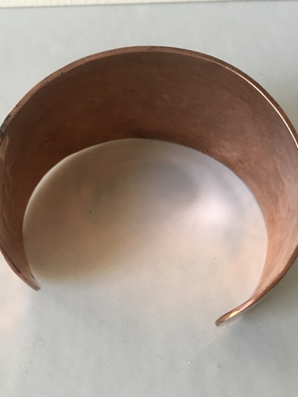 Hammered Copper Cuff Bracelet